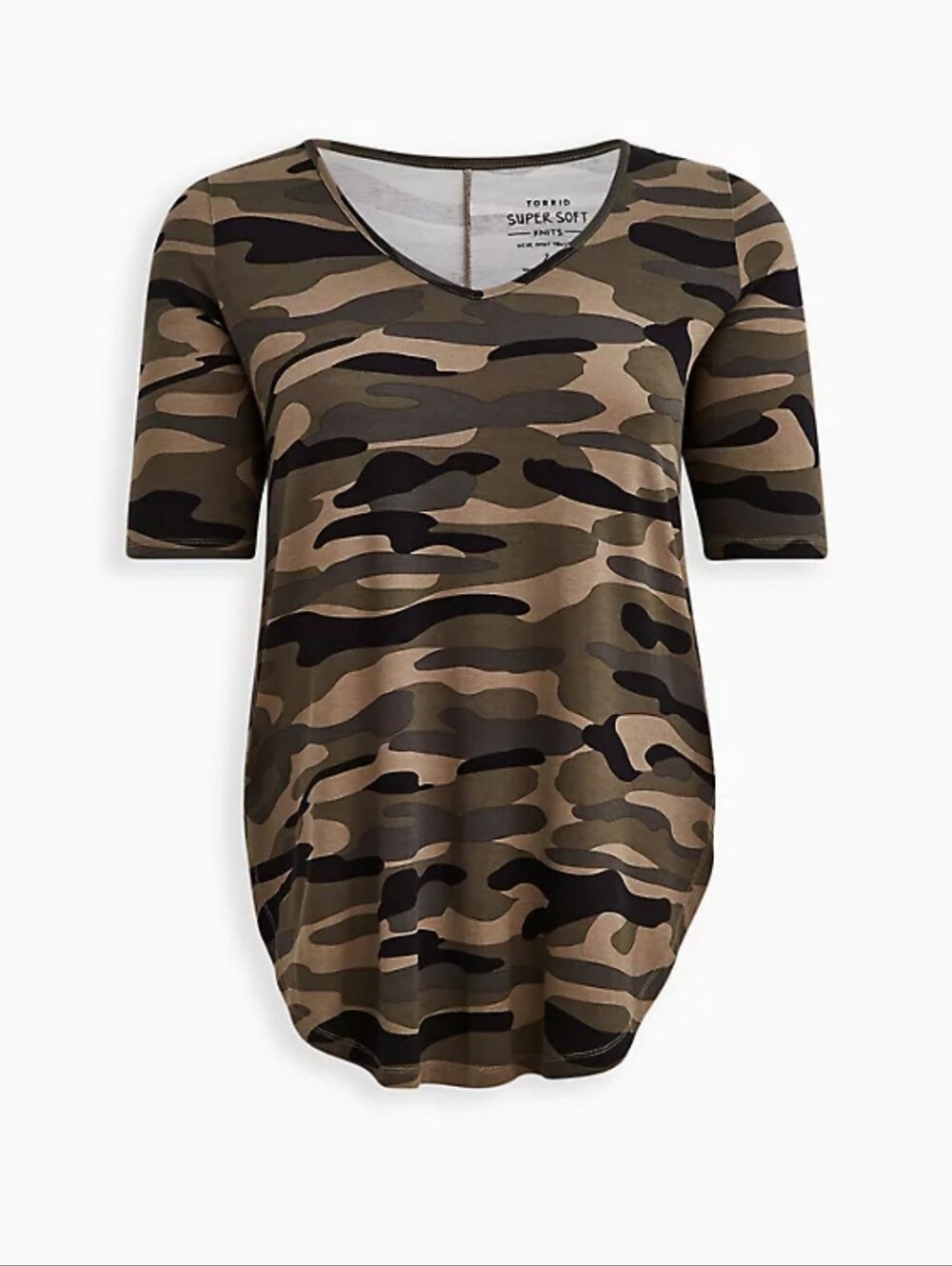 Torrid Camo Super Soft Tunic
